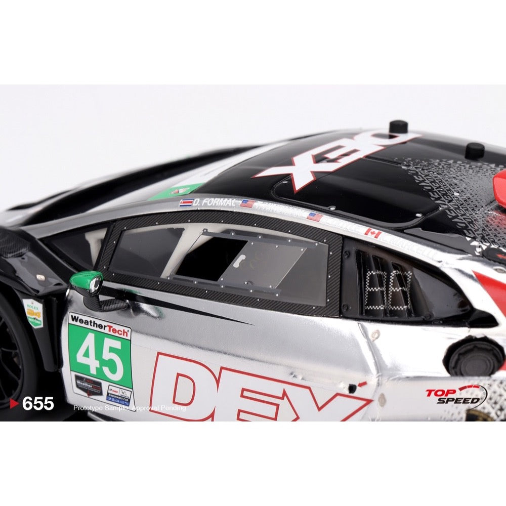 Top Speed 1/18 Lamborghini Huracan GT3 EVO2 No.45 DEX Wayne Taylor Racing 2025 IMSA Daytona 24 Hrs