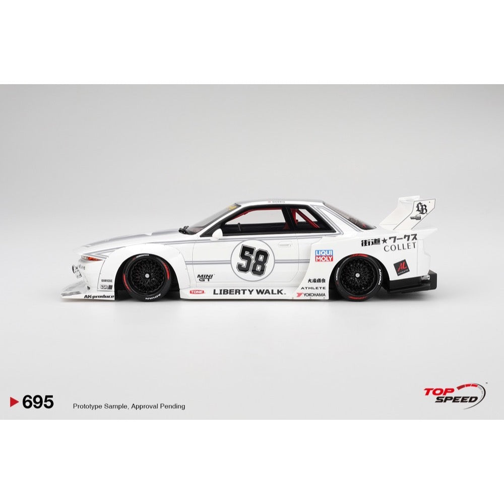 Top Speed 1/18 LBWK Nissan GT-R32 Kaido Works TAS 2025