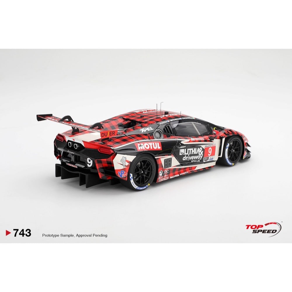Top Speed 1/18 Lamborghini Temerario GT3 No.9 Pfaff Motorsports 2026 IMSA Sebring 12 Hrs