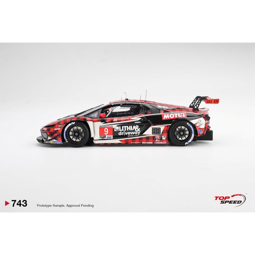 Top Speed 1/18 Lamborghini Temerario GT3 No.9 Pfaff Motorsports 2026 IMSA Sebring 12 Hrs