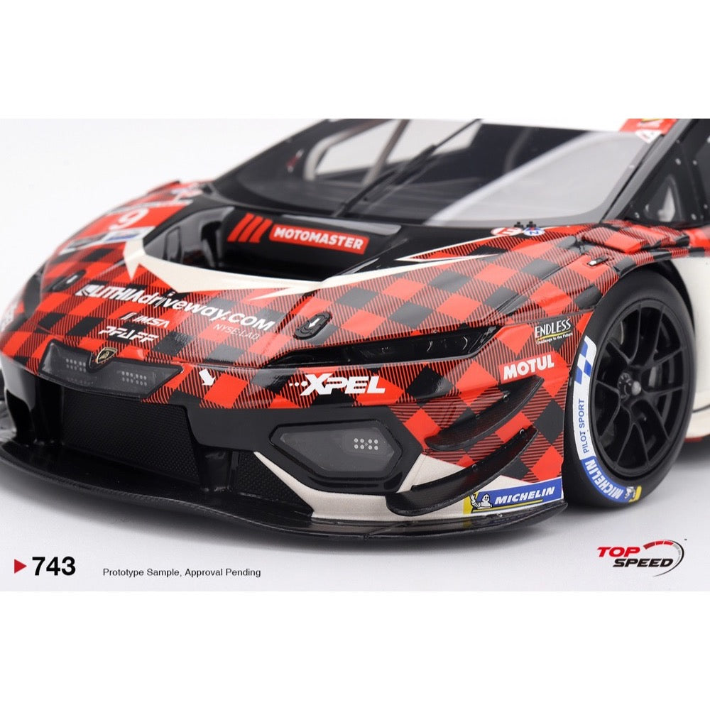 Top Speed 1/18 Lamborghini Temerario GT3 No.9 Pfaff Motorsports 2026 IMSA Sebring 12 Hrs