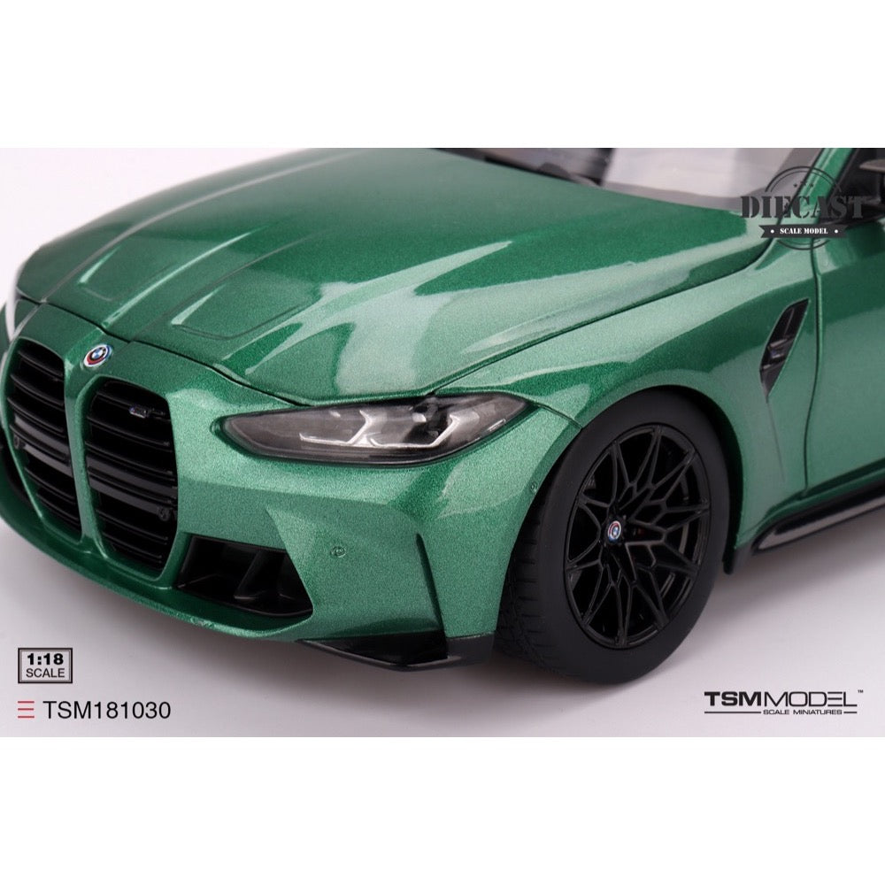 TSM Model BMW M3 Touring M Isle of Man Green Metallic Diecast with Opening Parts