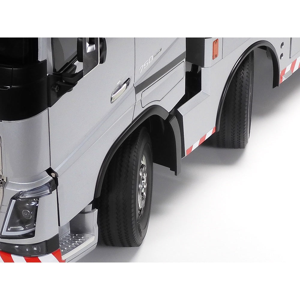 Tamiya 47528 Volvo FH16 Globetrotter 750 8×4 RC Tow Truck (Silver Edition)