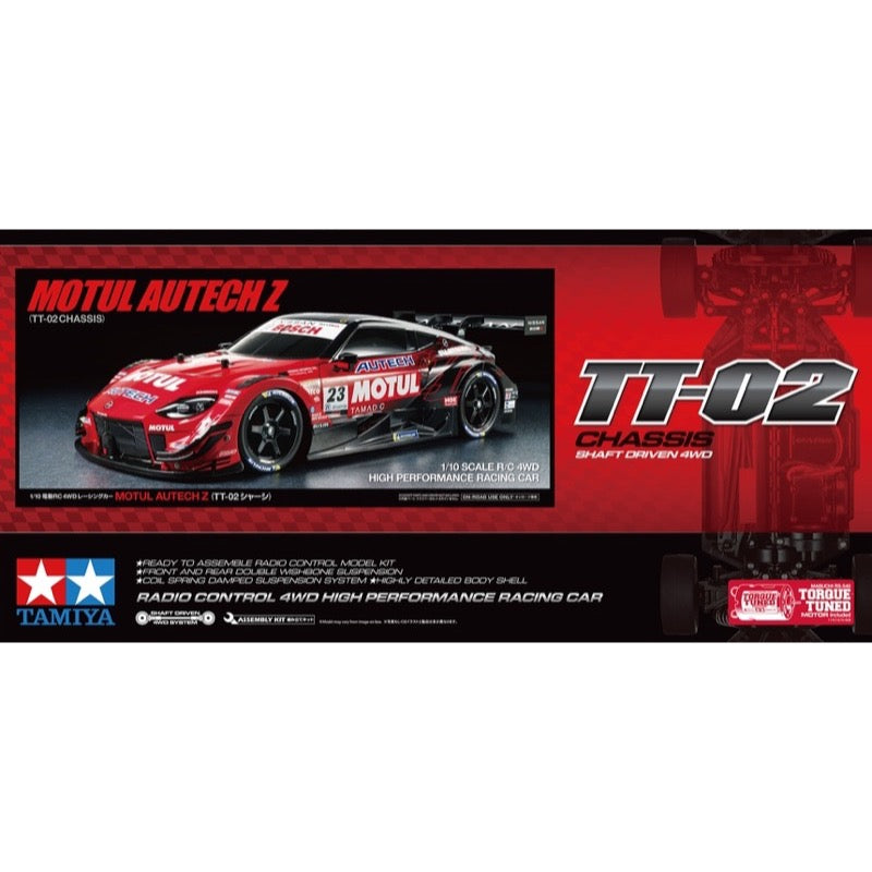 Tamiya 1/10 Motul Autech Z TT-02 Chassis RC Car Kit 58735