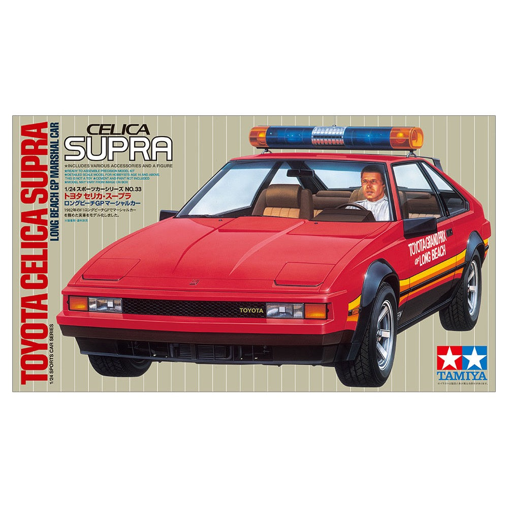 Tamiya 24033 1/24 Toyota Celica Supra (Long Beach GP Marchal Car) Plastic Model Kit