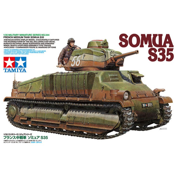 Tamiya 1/35 French Medium Tank SOMUA S35