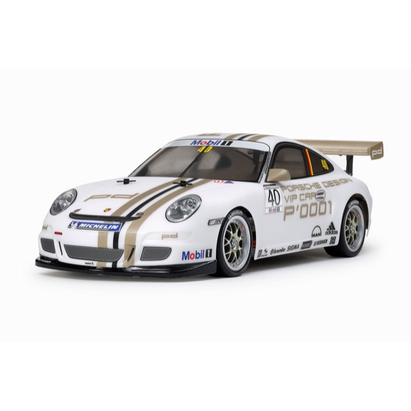 Tamiya 47429 Porsche 911 GT3 CUP VIP 2008 with TT-01 Type-E Chassis 1/10 4WD RC