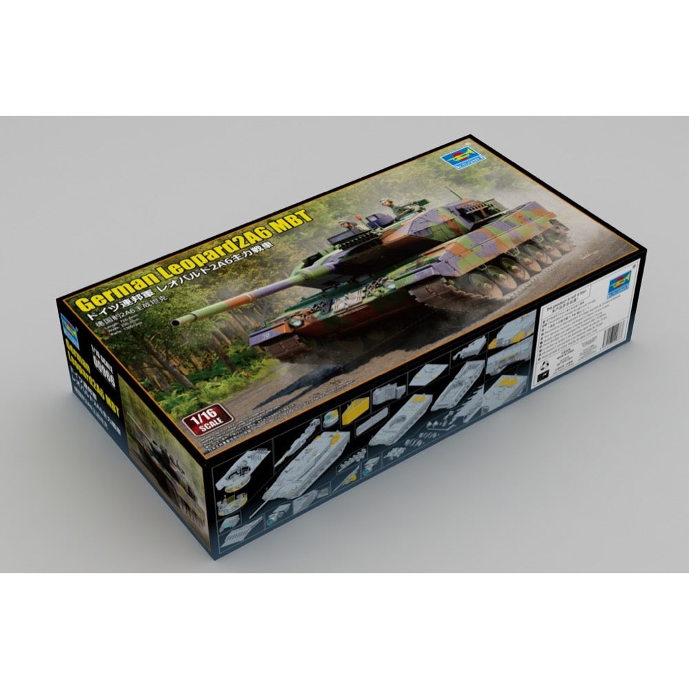 Trumpeter 1/16 German Leopard2A6 MBT Plastic Model Kit