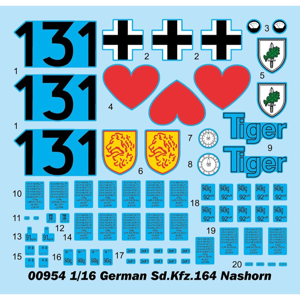 Trumpeter 1/16 German Sd.Kfz.164 Nashorn Plastic Model Kit