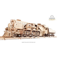 Ugears 70058 V-Express Steam Train and Tender