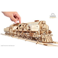 Ugears 70058 V-Express Steam Train and Tender