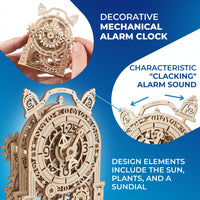 Ugears 70163 Vintage Alarm Clock 43pc 4820184121379