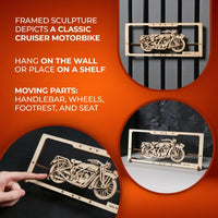 Ugears 70194 Moto Indie 2.5D Puzzle 42pc