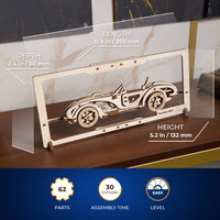 Ugears 70195 Roadster MK3 2.5D Puzzle 62pc