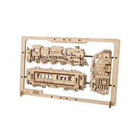 Ugears 70207 Steam Express 2.5D Puzzle 79pc