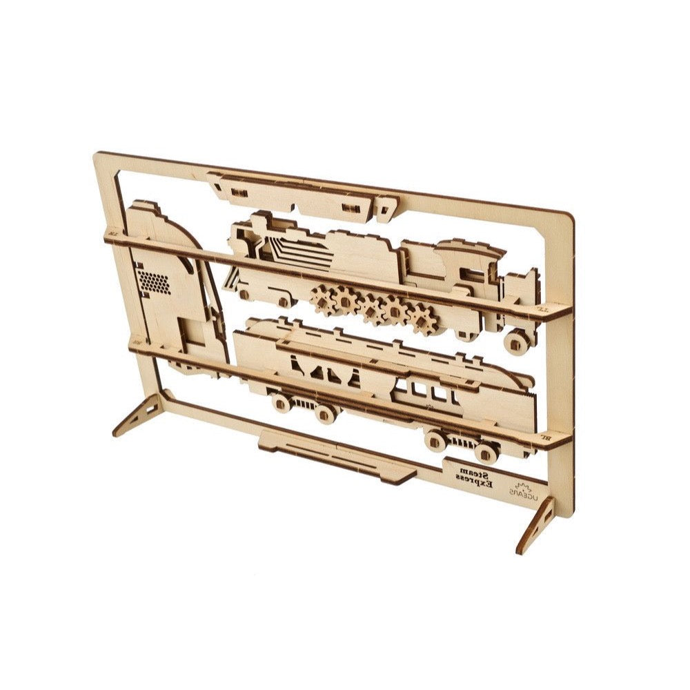 Ugears 70207 Steam Express 2.5D Puzzle 79pc
