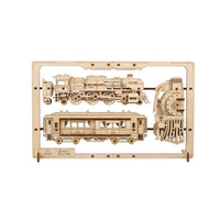 Ugears 70207 Steam Express 2.5D Puzzle 79pc