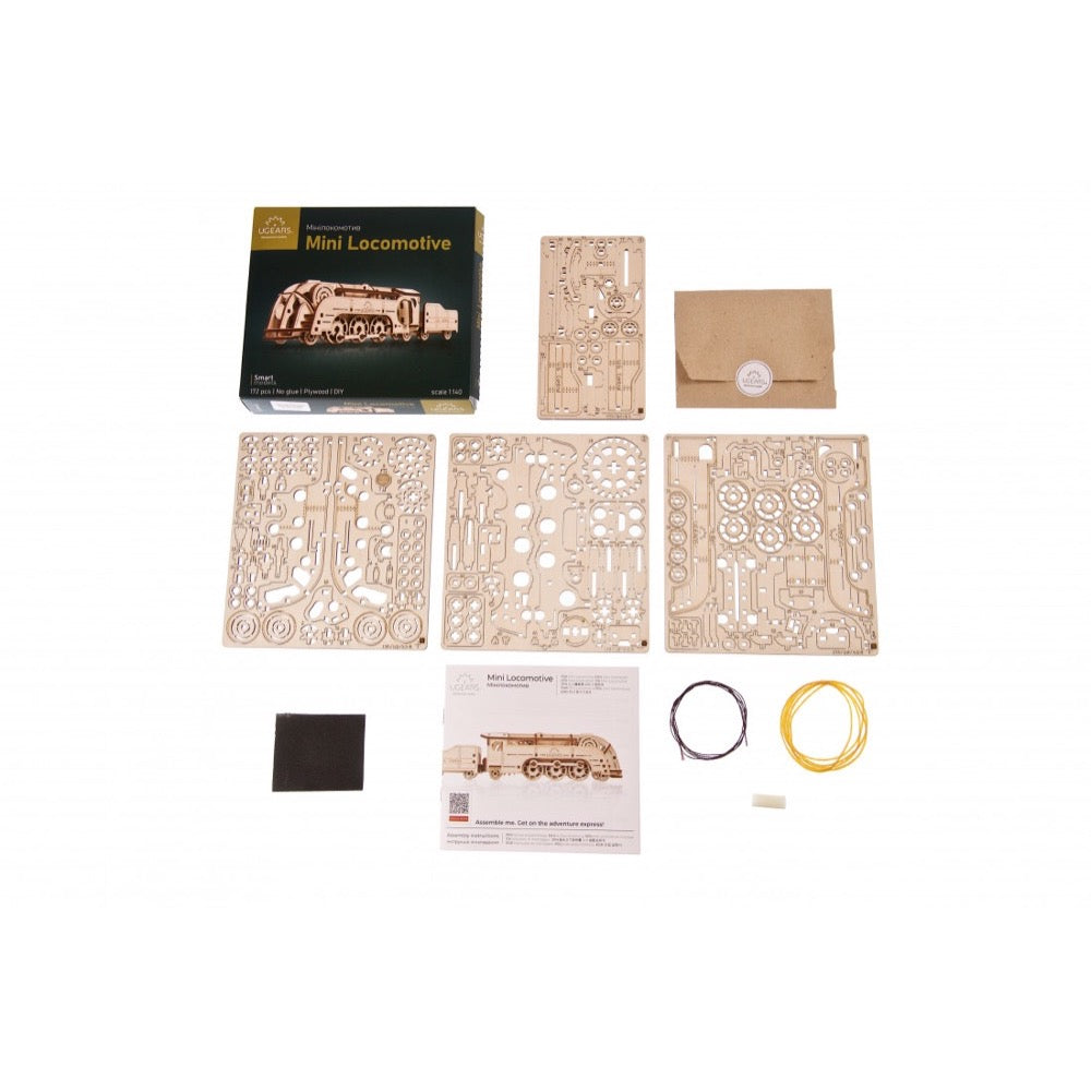 Ugears 70228 Mini Locomotive 172pc