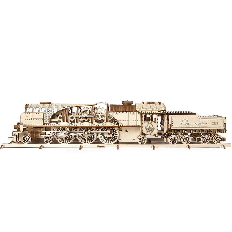 Ugears 70058 V-Express Steam Train and Tender