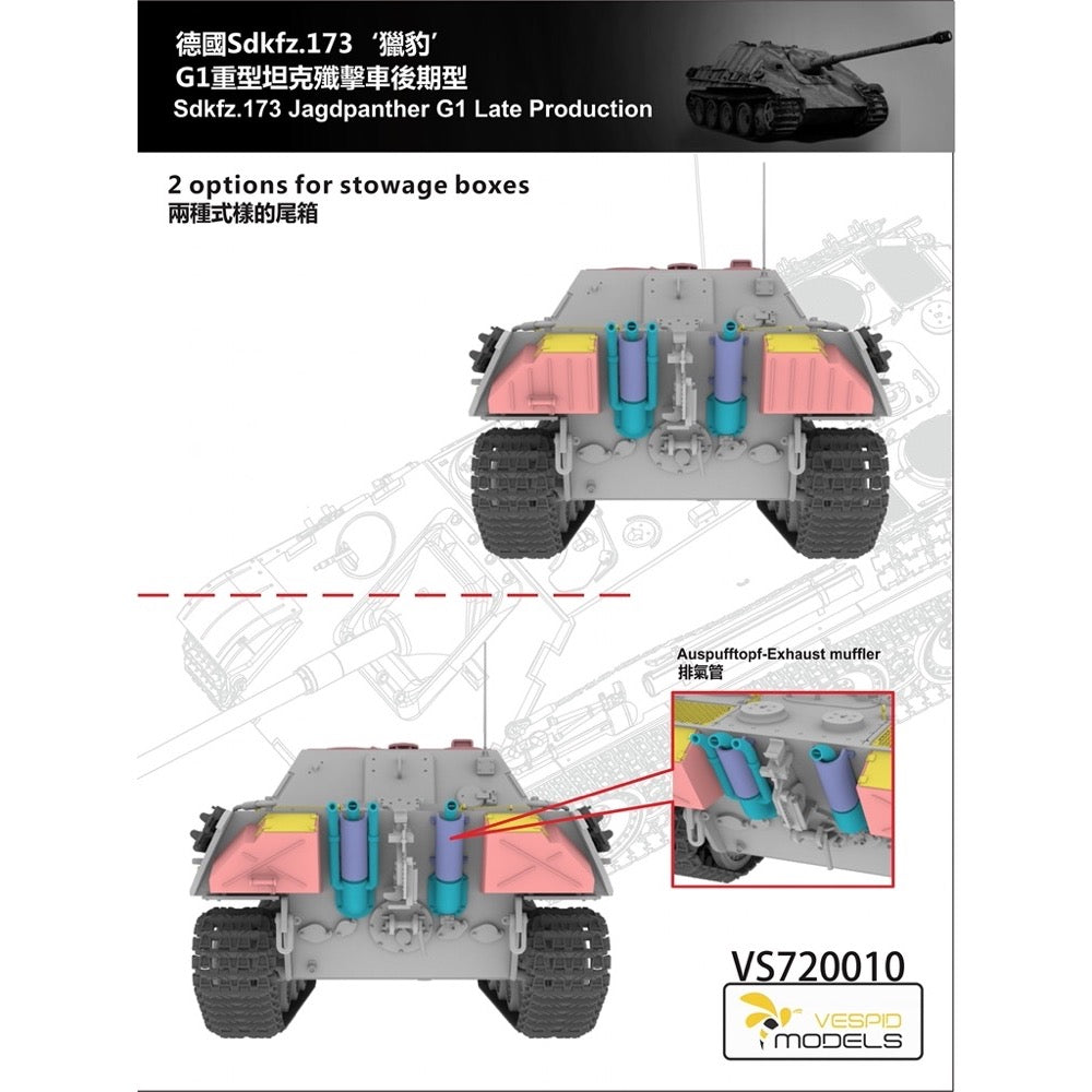 Vespid Models VS720010 1/72 Sdkfz.173 Jagdpanther G1 Late Production