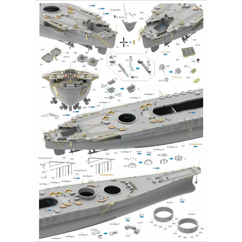 Very Fire BELBV350902DX 1/350 IJN Yamato Deluxe Version 4580702177409