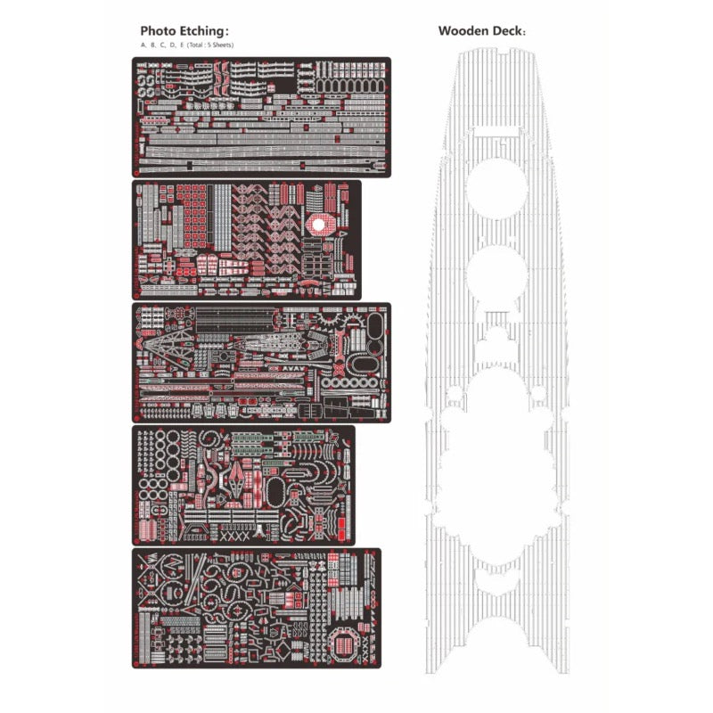 Very Fire BELBV350903DX 1/350 IJN Musashi Deluxe