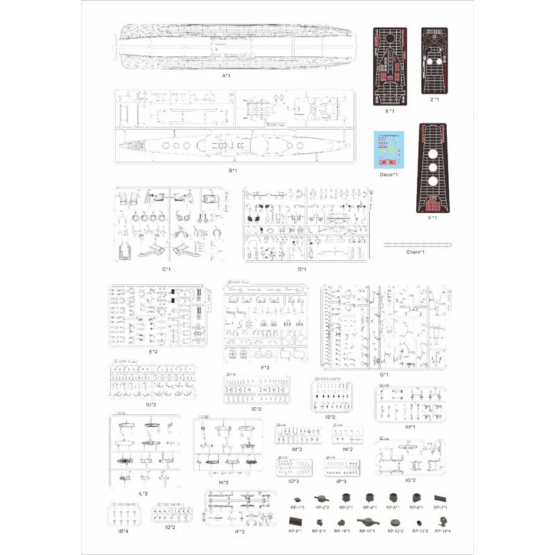 Very Fire BELBV350904 1/350 IJN Takao Standard Version