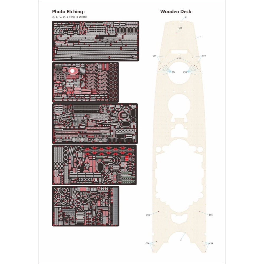 Very Fire VFBELBV350908DX 1/350 IJN Super Yamato Kii Deluxe Edition