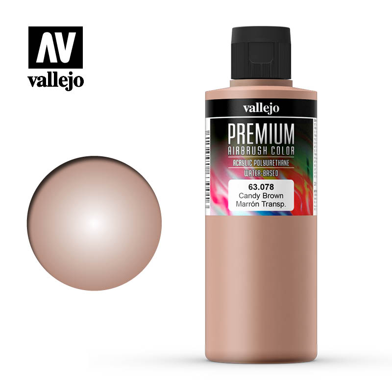 Vallejo 62078 Premium Color 60ml 078 Candy Brown