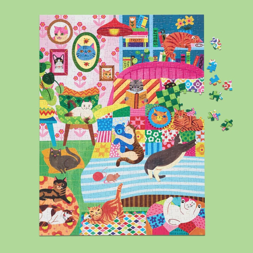 WerkShoppe Cat Nap Stories 500pc Jigsaw Puzzle