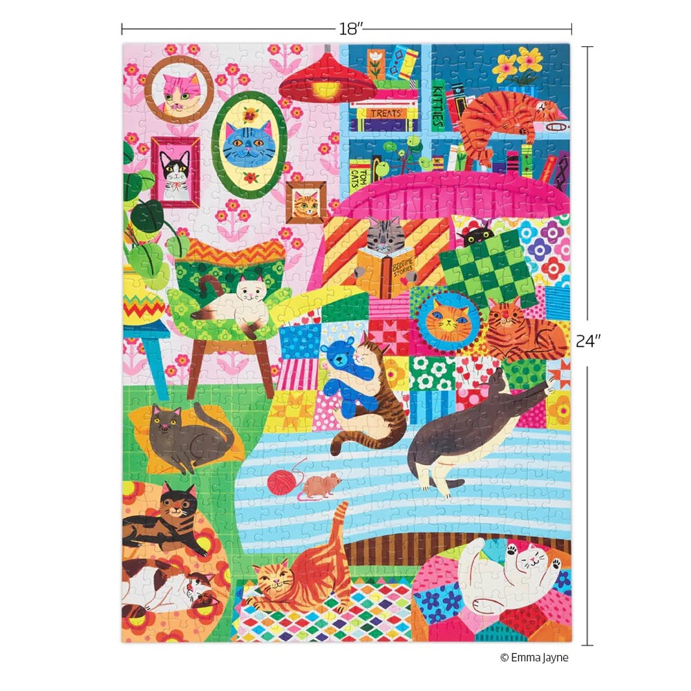 WerkShoppe Cat Nap Stories 500pc Jigsaw Puzzle