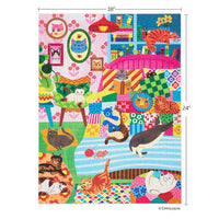 WerkShoppe Cat Nap Stories 500pc Jigsaw Puzzle