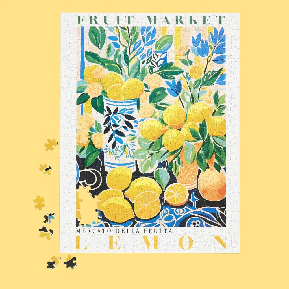 WerkShoppe Fruit Market Lemons 500pc Jigsaw Puzzle