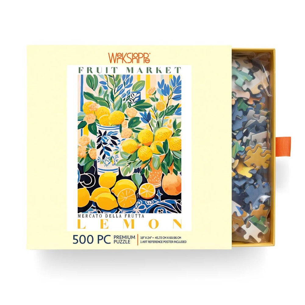 WerkShoppe Fruit Market Lemons 500pc Jigsaw Puzzle