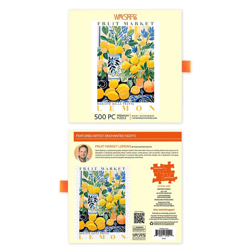 WerkShoppe Fruit Market Lemons 500pc Jigsaw Puzzle