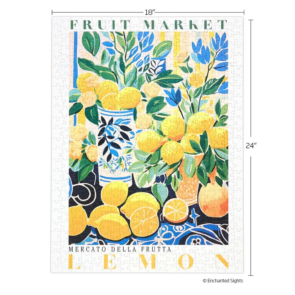 WerkShoppe Fruit Market Lemons 500pc Jigsaw Puzzle
