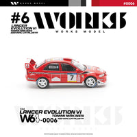Works Model 1/64 Mitsubishi Lancer Evolution VI Tommi Makinen¬†2001 WRC Catalunya