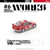 Works Model 1/64 Mitsubishi Lancer Evolution VI Tommi Makinen¬†2001 WRC Catalunya