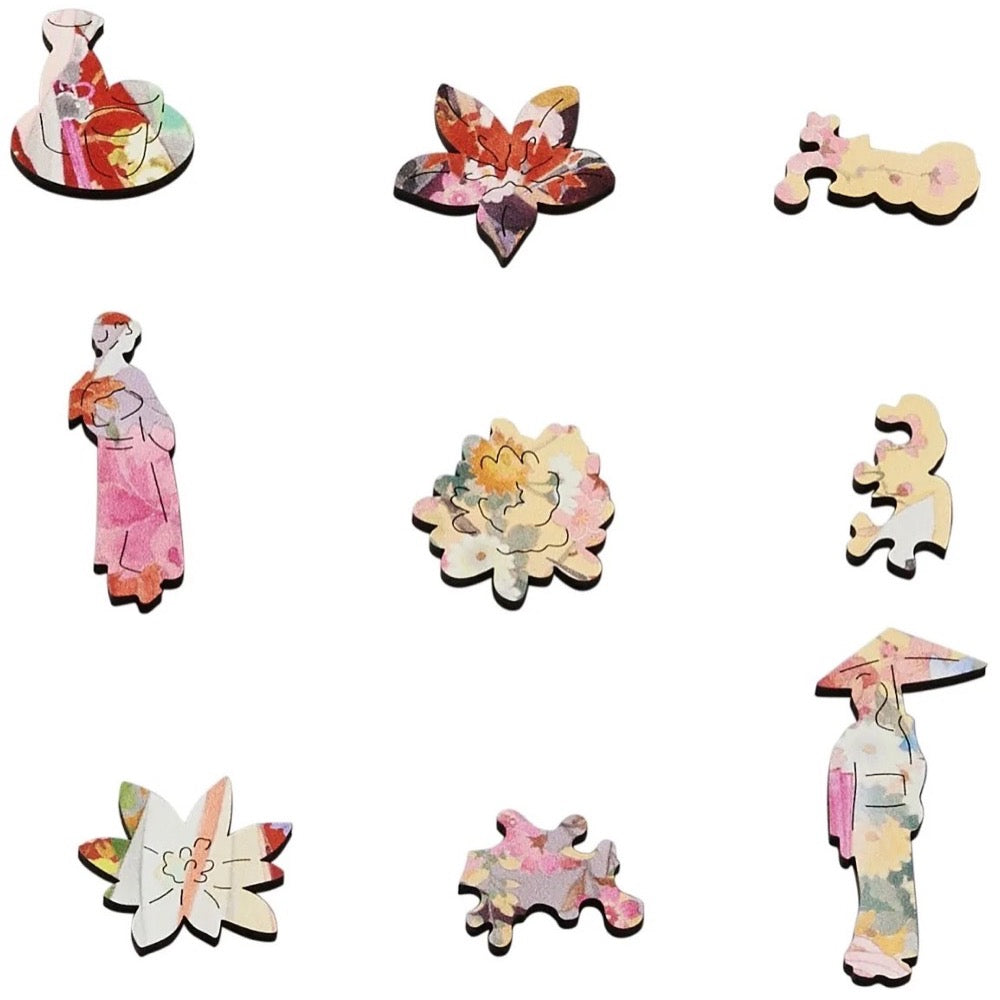 Wentworth Hanayagi-Free Form Puzzle Cut 230pc Wooden Jigsaw Puzzle