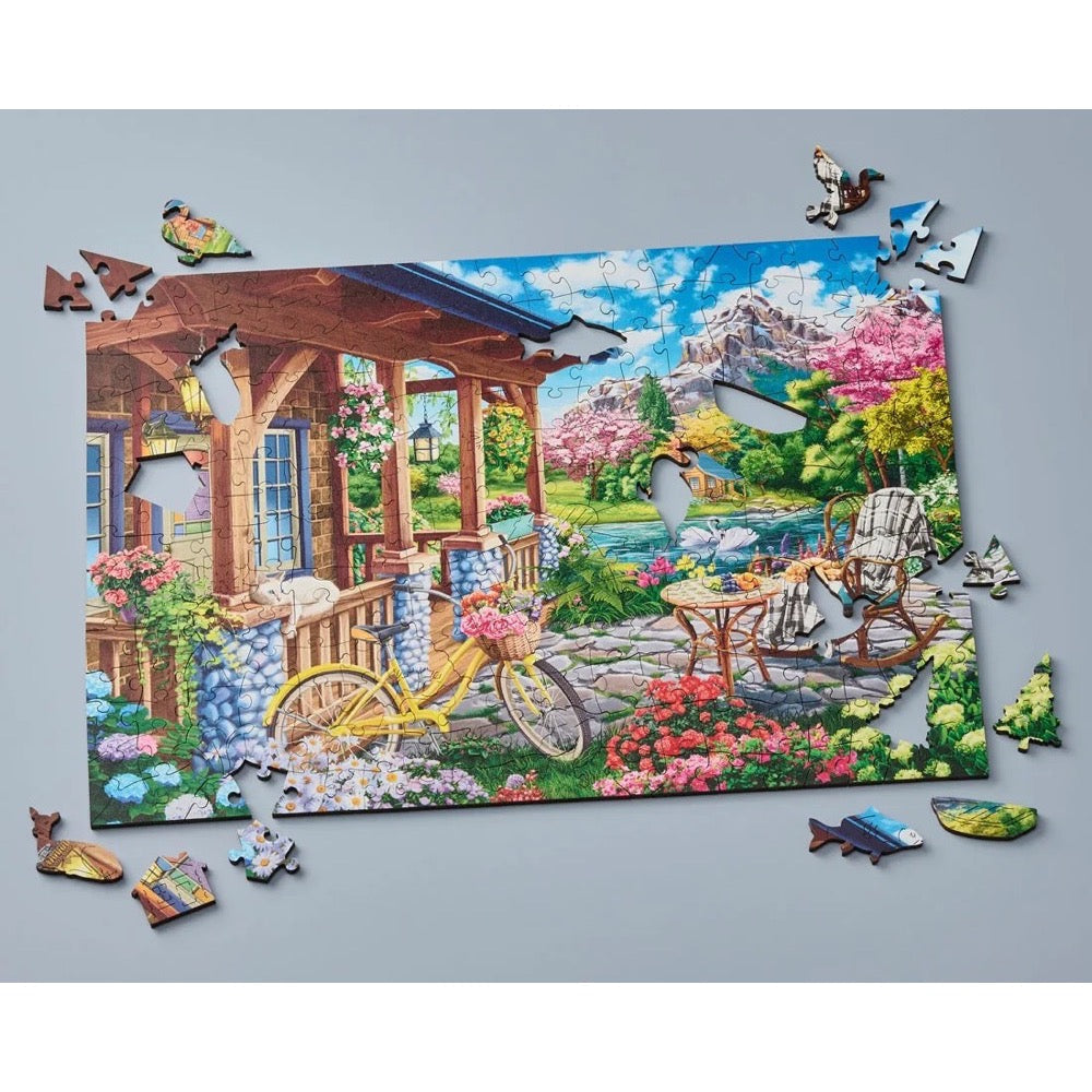 Wentworth Blossom Cabin 40pc Wooden Jigsaw Puzzle