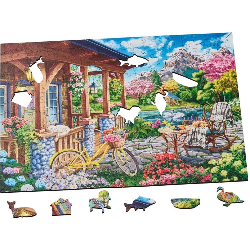 Wentworth Blossom Cabin 40pc Wooden Jigsaw Puzzle