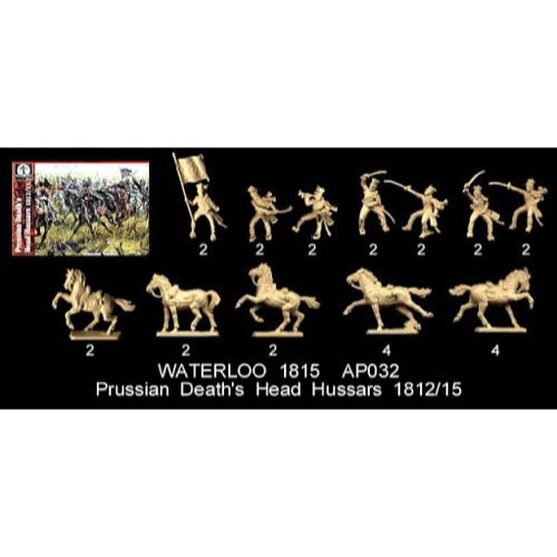 Waterloo 032 1/72 Prussian Hussars of Death 1812-15