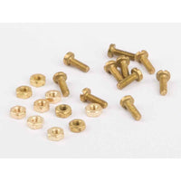 Wilesco 1543 Screws And Nuts M2. Each 10 Pc.. Brass