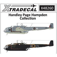 Xtradecal 48260 1/48 Handley-Page Hampden Collection Decals