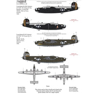 Xtradecal 72353 1/72 Late War Consolidated B-24 Liberator Collection Pt2 Decal Set