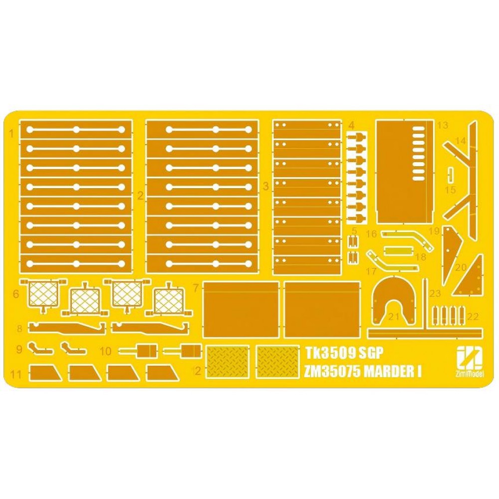 Zimi Model 35075 1/35 7.5cm PAK.40/1 auf. Gw.Lr.s.(f) Sd.Kfz.135 Marder German 50 ton type SSy45 Flatcar Schwerer Platformwagen