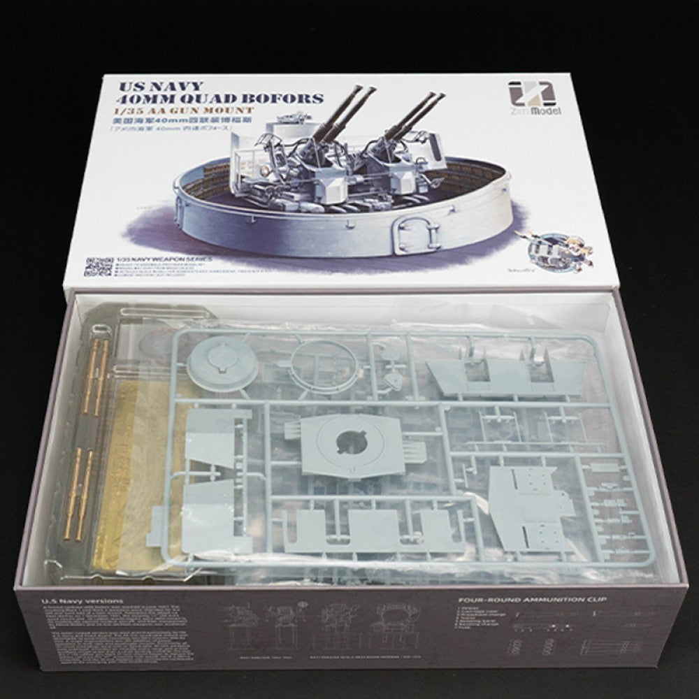 Zimi Model 53001 1/35 US Navy 40mm Quadruple Bofors (Trade edition)