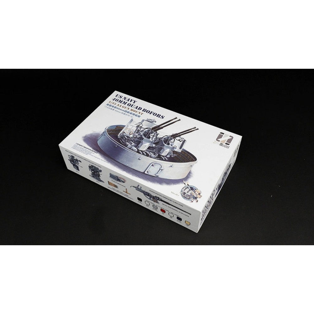 Zimi Model 53001 1/35 US Navy 40mm Quadruple Bofors (Trade edition)