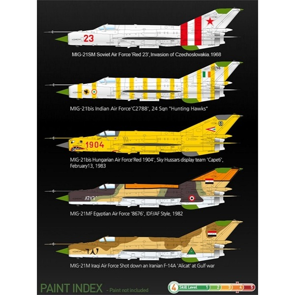 Academy 12311 1/48 MIG-21 MF "Soviet Air Force & Export" Le: