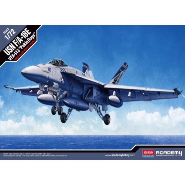 Academy 12547 1/72 USN F/A-18E VFA-143 "Pukin Dogs" Super Hornet